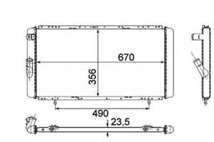 Radiateur moteur R21 DIESEL