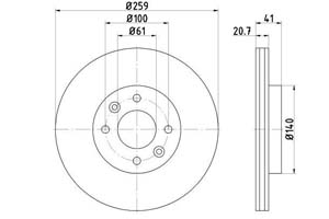 jeux de disque de frein ventile CLIO 2001/KANGO