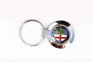 porte clé alpha romeo acier
