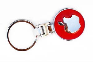 porte clé apple rouge