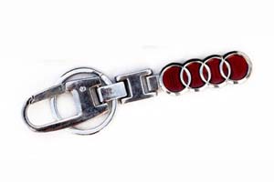 porte clé audi chrome