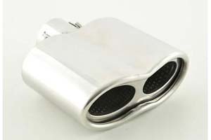 embout inox ovale double