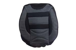 Housse Siège Pilote Tissu Motif-Gris/ noir