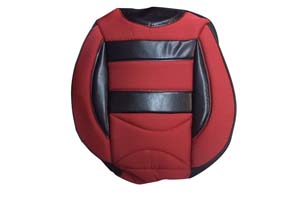 Housse Siège Pilote Tissu Rouge/Noir