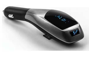 AMP BLUETOOTH Bluetooth De Voiture Kit Lecteur Mp3 Transmetteur FM 2017 - Noir&Gris