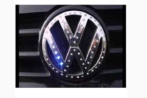 Logo Volkswagen avec Led (Diamètre 12cm)