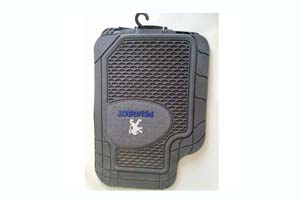 TAPIS AVEC SIGLE PEUGEOT NOIR