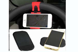 support volant phone + antislip caoutchouc standard
