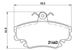 PLAQUETTES DE FREIN AVANT BREMBO