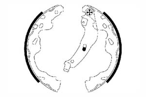 Kit de freins à tambours par TEXTAR