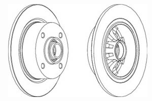 DISQUE DE FREIN AVANT FERODO