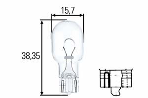 AMPOULE, FEU DE STOP HELLA 