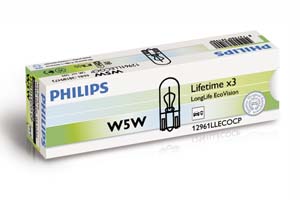 AMPOULE, PLAQUE D'IMMATRICULATION de PHILIPS 