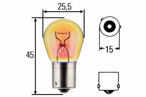 AMPOULE, FEU CLIGNOTANT HELLA