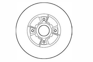 Jeu de 2 disques de frein BENDIX