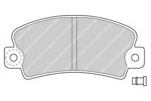 Kit de plaquettes de frein, frein à disque Essieu avant FERODO