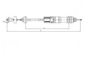 Tirette à câble, commande d'embrayage TEXTAR