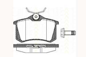 Kit de plaquettes de frein, frein à disque TRISCAN