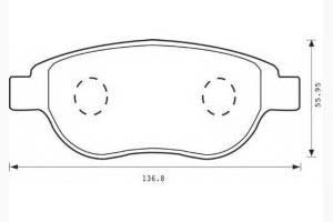Kit de plaquettes de frein, frein à disque Essieu avant JURID